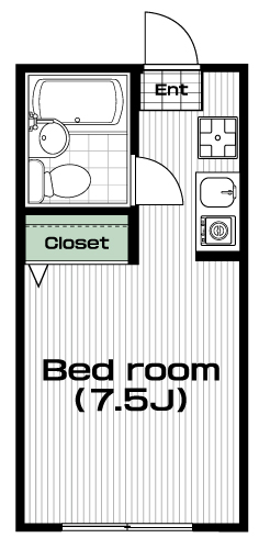 恋ヶ窪駅の賃貸 36,000円 間取り図