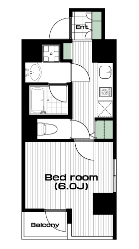 成増駅の賃貸 86,000円 間取り図