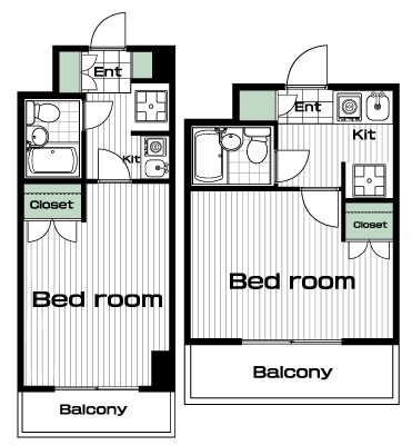 武蔵小杉駅の賃貸 58,000円 間取り図