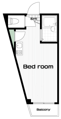 調布駅の賃貸 44,000円 間取り図