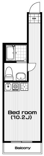 相模大野駅の賃貸 52,000円 間取り図