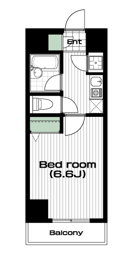 練馬駅の賃貸 75,000円 間取り図