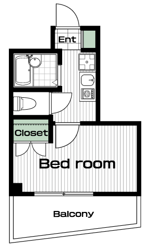 高円寺駅の賃貸 81,000円 間取り図