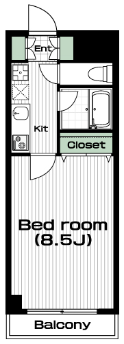 向ヶ丘遊園駅の賃貸 66,000円 間取り図