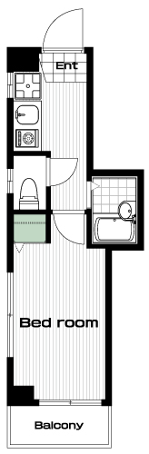 高円寺駅の賃貸 68,000円 間取り図
