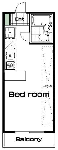 三軒茶屋駅の賃貸 39,000円 間取り図