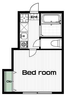 生田駅の賃貸 44,000円 間取り図