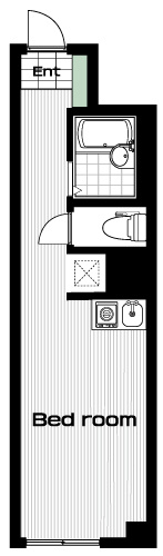 戸越銀座駅の賃貸 70,000円 間取り図