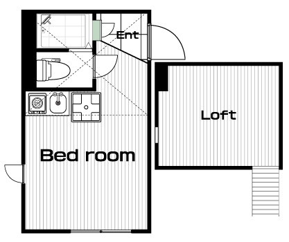 星川駅の賃貸 52,000円 間取り図