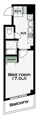 駒沢大学駅の賃貸 84,000円 間取り図