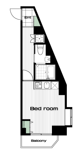中村橋駅の賃貸 82,000円 間取り図