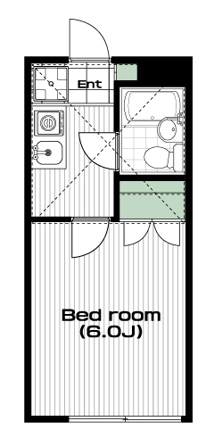 和光市駅の賃貸 48,000円 間取り図
