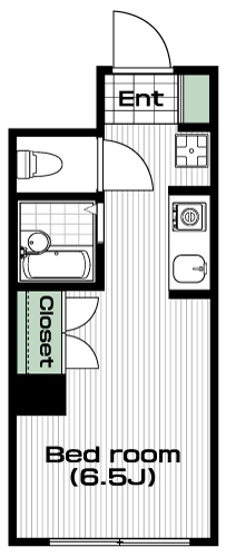つつじヶ丘駅の賃貸 45,000円 間取り図