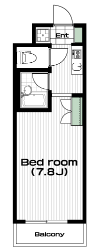 国分寺駅の賃貸 59,500円 間取り図