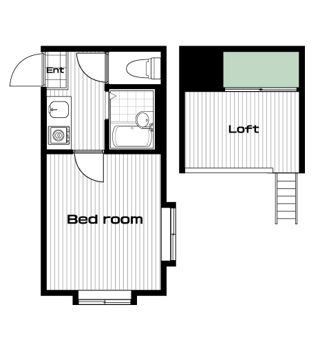 板橋区役所前駅の賃貸 52,000円 間取り図