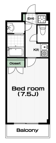 綱島駅の賃貸 66,500円 間取り図