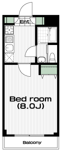 飛田給駅の賃貸 59,000円 間取り図