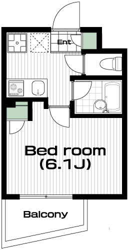 高井戸駅の賃貸 65,000円 間取り図
