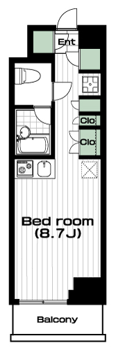 綱島駅の賃貸 81,000円 間取り図