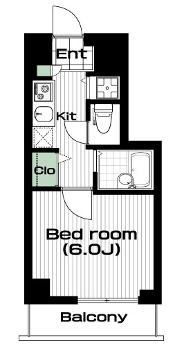 大崎駅の賃貸 79,000円 間取り図