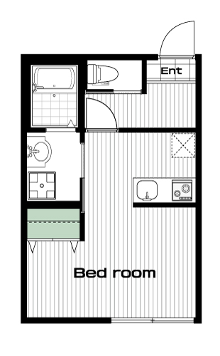 南与野駅の賃貸 53,000円 間取り図