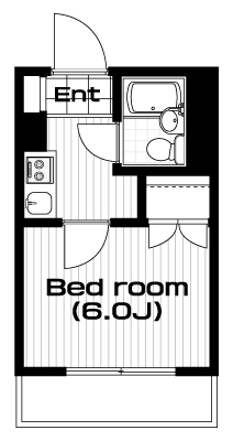 南与野駅の賃貸 27,000円 間取り図