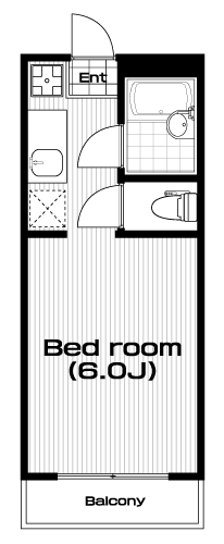 大塚・帝京大学駅の賃貸 39,000円 間取り図