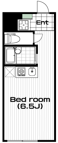 蒲田駅の賃貸 75,000円 間取り図