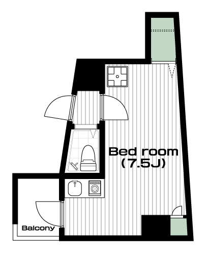 飯田橋駅の賃貸 65,000円 間取り図