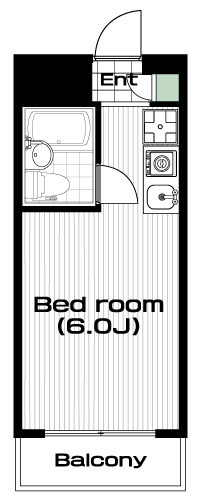 用賀駅の賃貸 63,000円 間取り図
