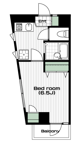 東長崎駅の賃貸 69,000円 間取り図