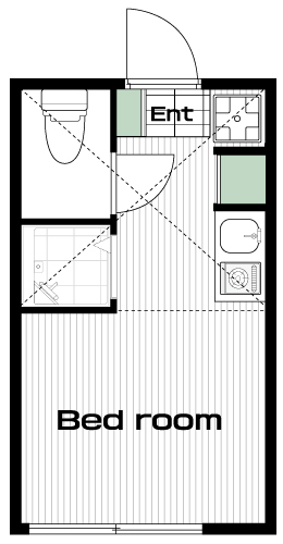 芦花公園駅の賃貸 56,500円 間取り図