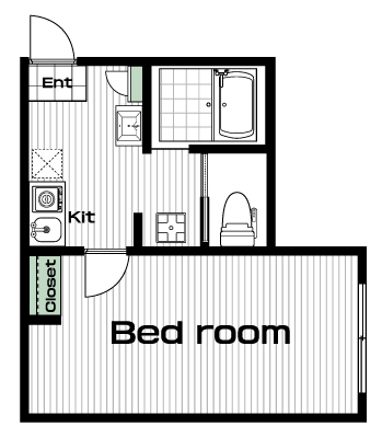 梶が谷駅の賃貸 79,000円 間取り図