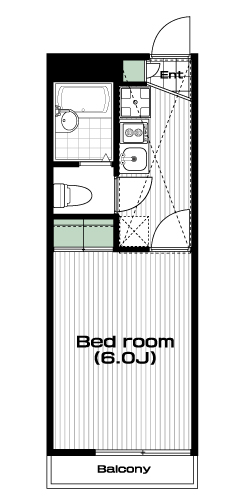 獨協大学前駅の賃貸 47,000円 間取り図