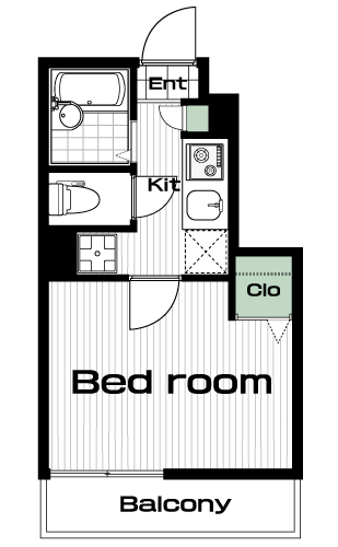 経堂駅の賃貸 78,000円 間取り図