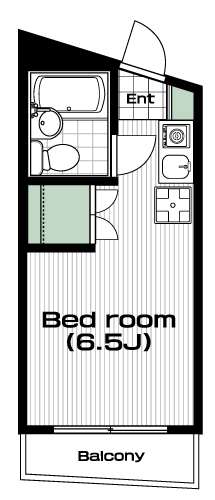 国分寺駅の賃貸 48,000円 間取り図