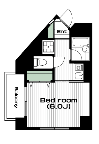大山駅の賃貸 70,000円 間取り図