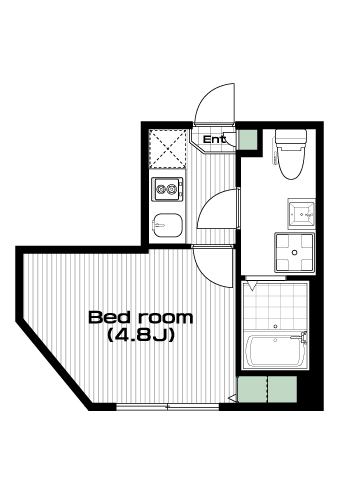 板橋本町駅の賃貸 66,000円 間取り図