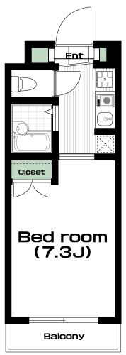 永福町駅の賃貸 66,000円 間取り図