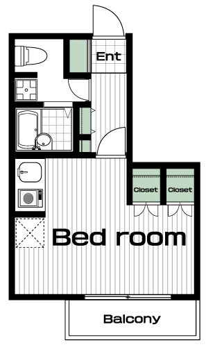 三鷹駅の賃貸 75,000円 間取り図