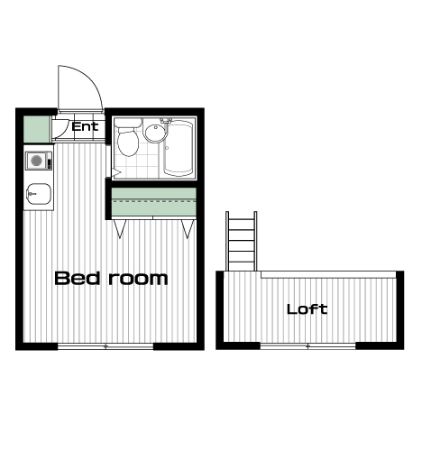練馬高野台駅の賃貸 51,000円 間取り図