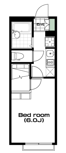 朝霞駅の賃貸 62,000円 間取り図