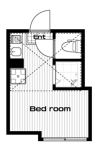 地下鉄赤塚駅の賃貸 62,000円 間取り図
