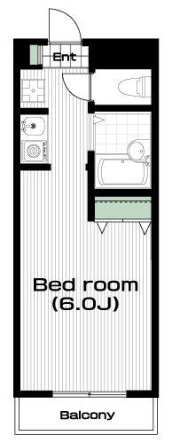 大塚・帝京大学駅の賃貸 41,000円 間取り図