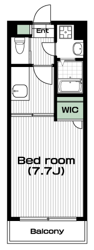 大塚・帝京大学駅の賃貸 66,000円 間取り図