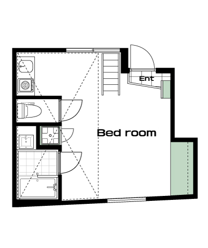 蓮根駅の賃貸 86,000円 間取り図