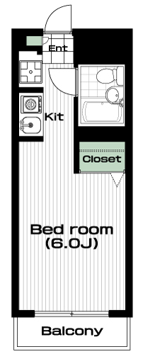 大井町駅の賃貸 68,000円 間取り図