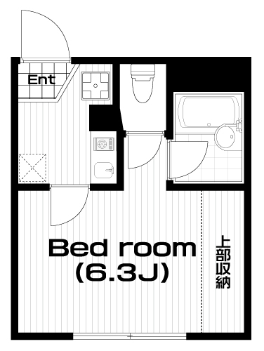 中野駅の賃貸 82,000円 間取り図