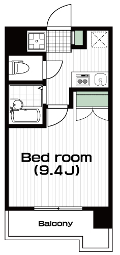 千歳烏山駅の賃貸 71,000円 間取り図