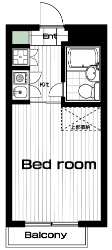 用賀駅の賃貸 54,000円 間取り図